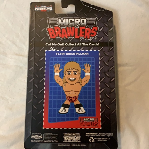 Flynn’ Brian Pillman, Micro Brawler Pro Wrestling Tees - Picture 2 of 4